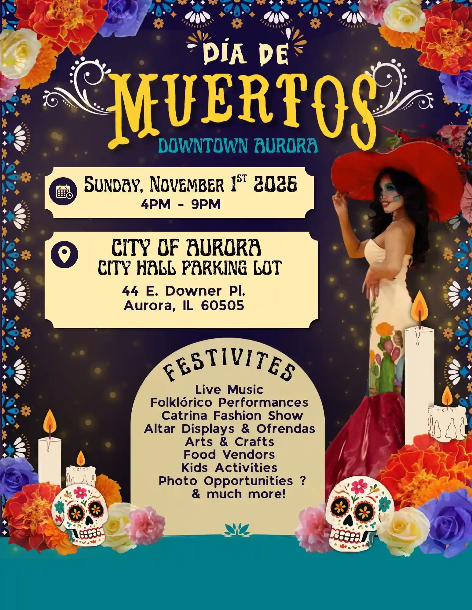 Dia de Los Muertos Aurora 2026 2026 Event Dia de Los Muertos Aurora IL